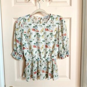 White floral Hayden top